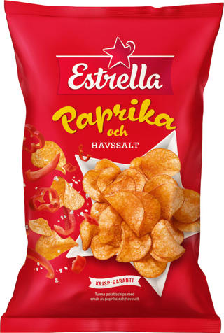Paprika och Havssaltchips