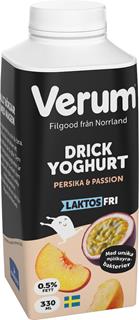Drickyoghurt persika & passion 0,5% Laktosfri