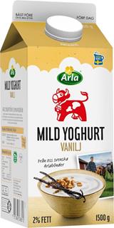 Yoghurt mild vanilj 2%
