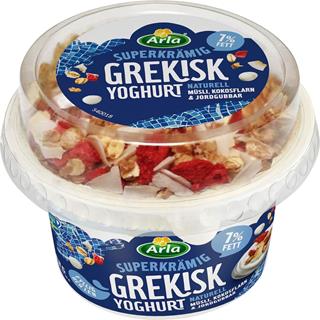Grekisk Yoghurt med Müsli Jorgubb/Kokos 7%