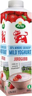 Yoghurt jordgubb 1,5% Lättsockrad