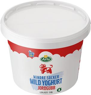 Yoghurt mild jordgubb lättsockrad 1,5%