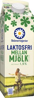 Mellanmjölk 1,5%, Laktosfri