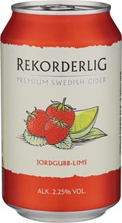 Rekordelig Cider Jordgubb och Lime BRK