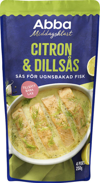 Citron & dillsås för ugnsbakad lax