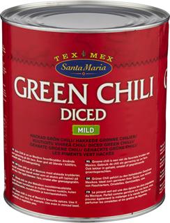 Grön chili mild tärnad