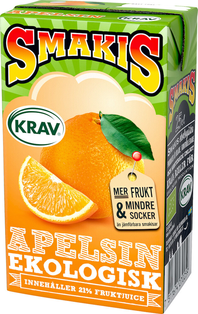 Smakis Apelsindryck EKO KRAV