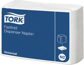 Dispenserservett N2 Fastfold Universal 1-lag
30x24cm vit