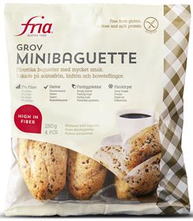 Baguette mini grov glutenfri Tina och servera