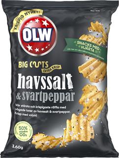 Chips BigCuts Havssalt Svartpeppar