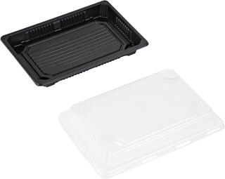 Sushiform inkl. lock PS/OPS 400ml
19x13x4cm svart/transparent
