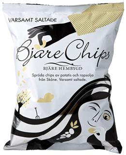 Chips, varsamt saltade