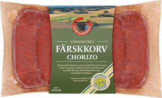 Chorizo Färskkorv Lättrökt Gårdsmärkt Sverige
