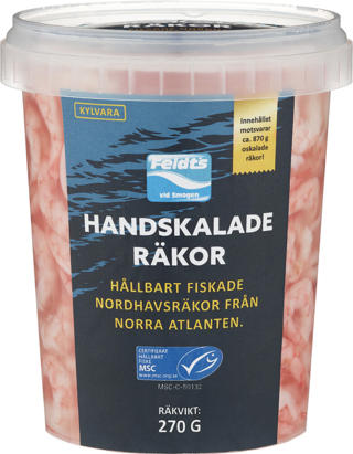 Handskalade Räkor i Lake MSC