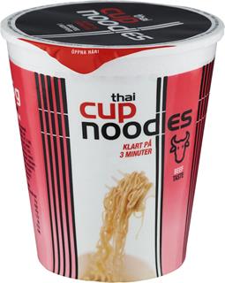 Thai cup noodles beef