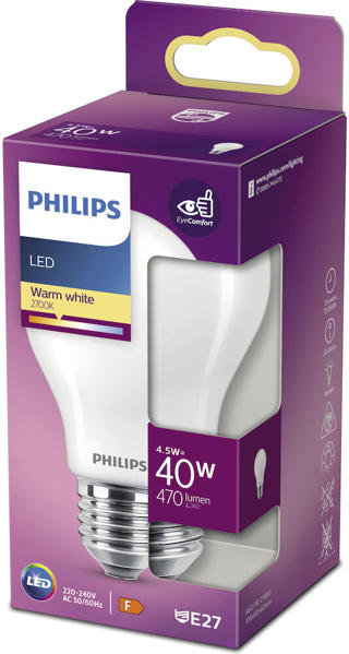 LED-lampa Classic 40W A60 E27 Frostad