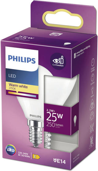 LED-lampa Classic 25W P45 E14 Frostad
