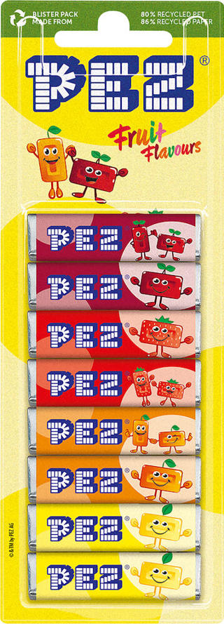 Pez frukttablett refill