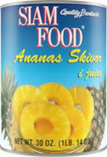 Ananas skivor juice