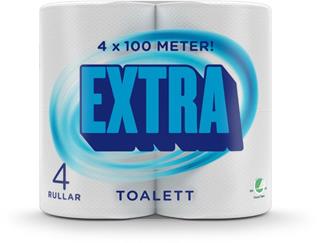 Toalettpapper extra 4-pack x 100m