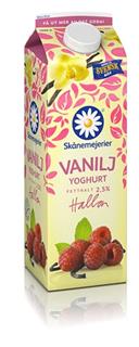 Yoghurt Vanilj & Hallon 2,5%