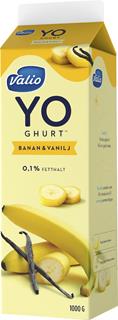 Yoghurt banan & vanilj 0,1%