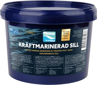 Kräftmarinerad Sill i Bit MSC
