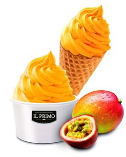 One-shot frozen yoghurt mango