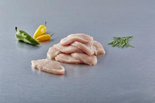 Kycklingfilé strimlad 12mm Halal