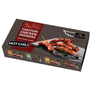 Kycklingspett Yakitori Hot Chili