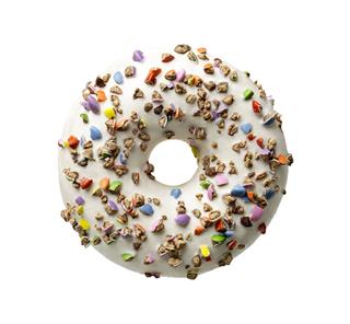 Donut Crushed candy white