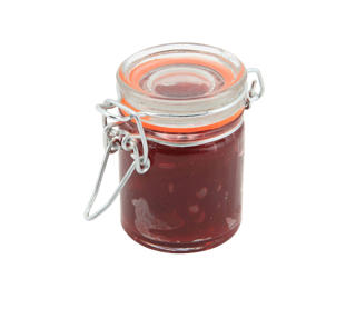 Glasburk med Lock 4,5cm h6cm 5cl