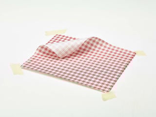 Serveringspapper röd/vit rutig 25x20cm 1000-pack