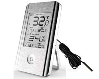 Digitaltermometer inne -10 +50°c ute -40 +70°c
