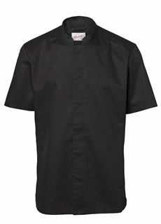 Kockskjorta 1053 svart kort ärm C46