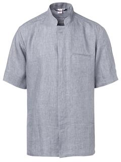 Kockskjorta 1087 herr kort ärm Blå/grå C50