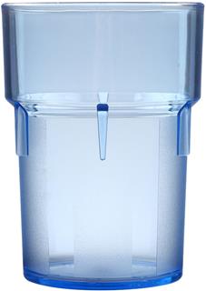 Glas plast stapelbar ljusblå PET 28 cl Ø72x99 mm