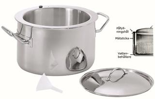 Grötkokare med Lock Rostfri Ø26cm H18cm 6L