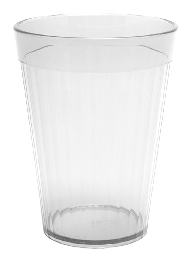 Glas räfflat plast PET 20 cl