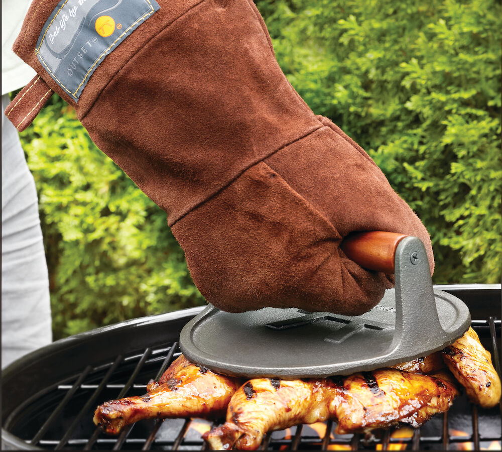 Grillpress gjutjärn Ø22cm 1,65kg