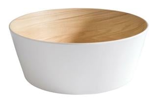 Frida Skål Vit/Trämönstrad Melamin Ø26,5cm
H10,5cm 3,4L