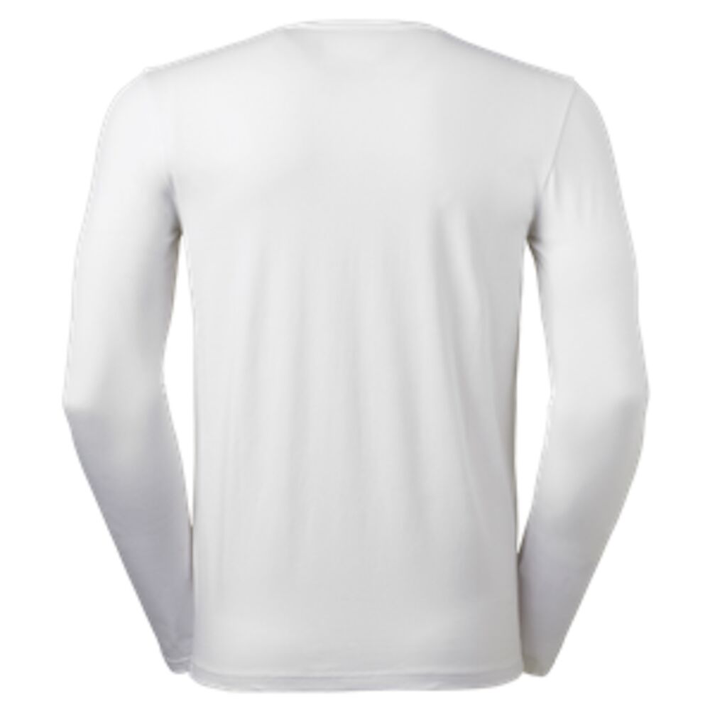 T-shirt 6111 herr lång ärm vit stl M
