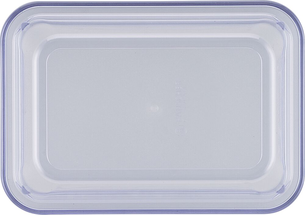 Plastlock Styrol-Acrylnitril transparent blå 
stapelbart 17,5x12,9x5,5cm