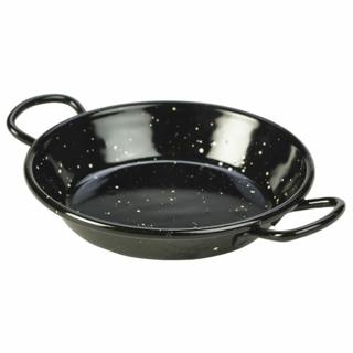 Fat/panna svart emaljerad Ø12cm h2,4cm