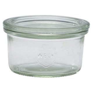 Glasburk med lock 16,5cl Ø8cm h4,5cm