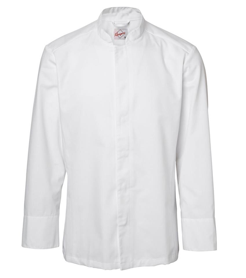 Kockskjorta lång ärm herr vit C62