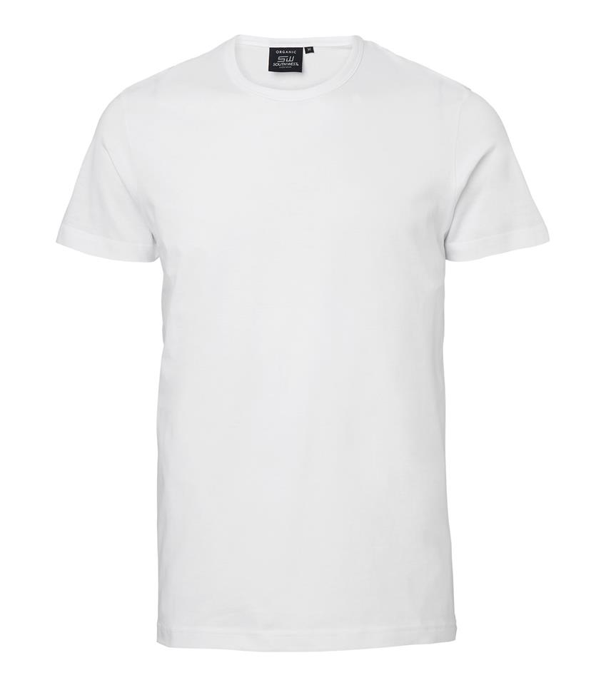 T-shirt unisex kort ärm vit 3XL