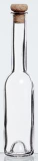 Flaska smal låg glas h25cm 20cl