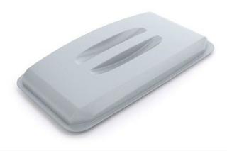 Lock till 60L plast grå