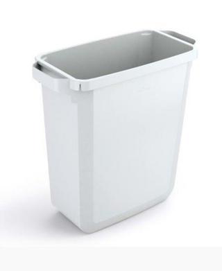 Durabin Tunna utan Lock Plast Vit 60L